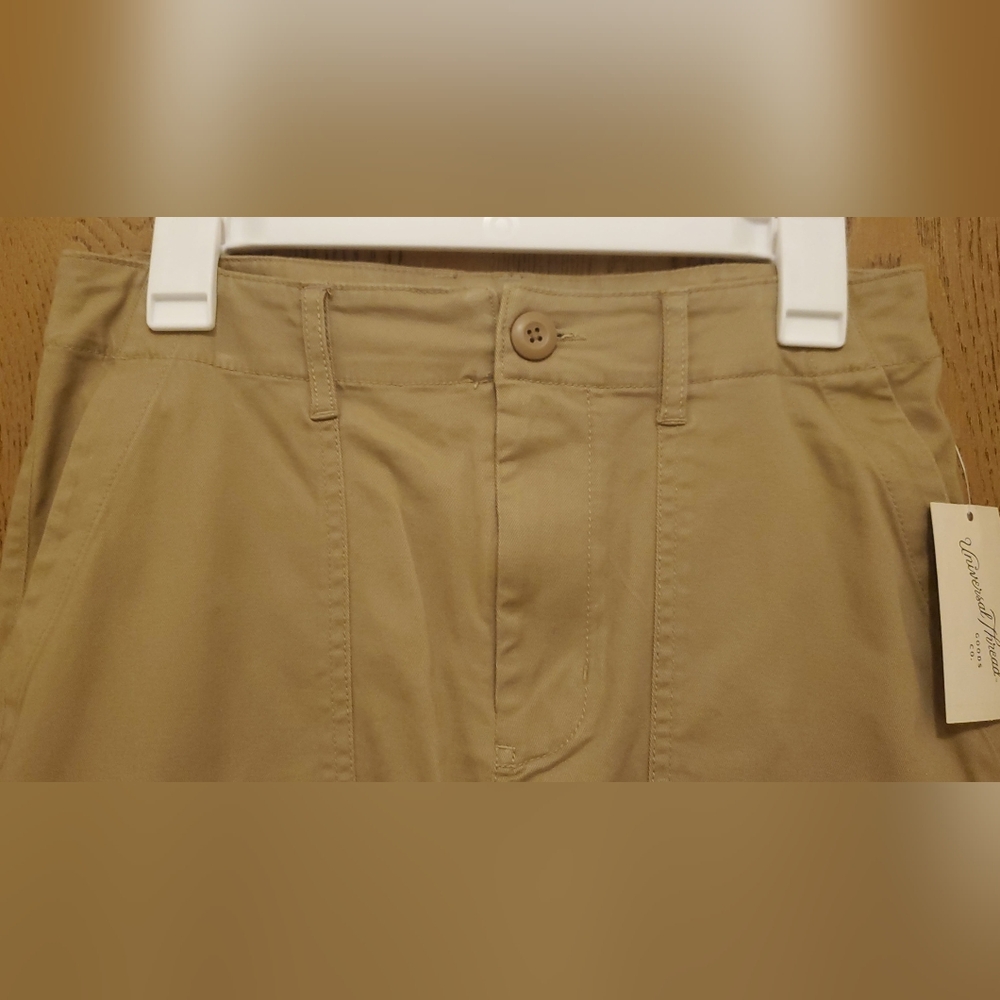 UNIVERSAL THREAD Tan Cargo Midi Skirt NWT Size: 4 - Picture 4 of 11